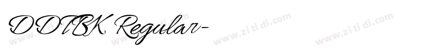 DDTBK Regular字体转换 DDTBK Regular字体转换